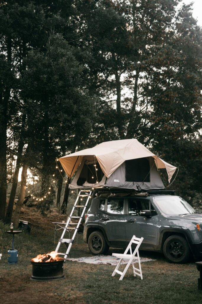 Outdoor recreation on weekend